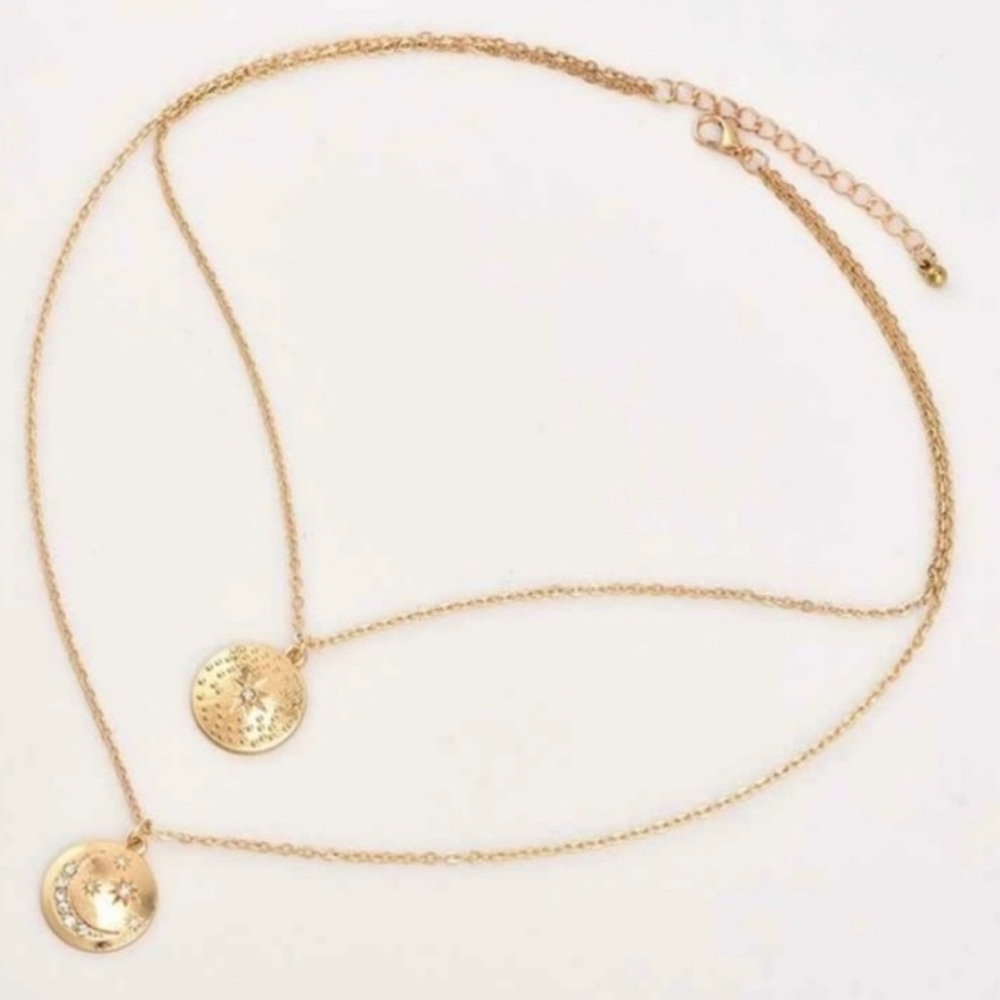 Moon and Stars Pendant Necklace - Picture 4 of 4